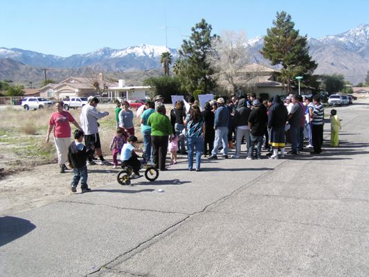 Ocotillo Park Community Meeting at Park Site